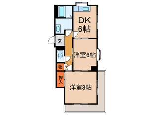 須磨の浦ビューハイツの物件間取画像